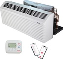 11,700 BTU PTAC Wall Air Conditioner with 2.5 kW Heater with, 58 inches power cord 15 amp plug. (NEMA 6-15P configuration) in Quiet White