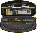 LEXIVON Bike Torque Wrench 1/4-Inch Dr. 15-Piece Kit | 72-Tooth Gear, Dual-Direction Click Type 2~26 Nm / 17.7~230.1 in-lb (LX-191)