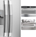 MRKG Refrigerator Door Handle Covers, Set of 4, Washable Without Fading or Cracking, Keep Your Kitchen Appliance Clean from Smudges, Drips, Food Stains, Oil. (Gray)