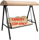 ALISUN Replacement Canopy Top for Model#GSS00132D Cunningham 3-Seater Patio Swing (Top Only)