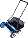 ZeHuoGe 20-Inch 5-Blade Push Reel Lawn Mower with Grass Catcher, 4 Wheels Blue