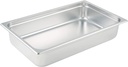 Winco Full Size 4" Deep Metal Food Pan/Steam Table Pan, Anti-Jam, 23 Gauge