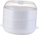 Efficient Microwave Steamer for Cooking, double layer