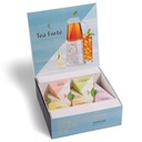 Tea Forte Tea Over Ice Sampler Premium Organic Caffeine-Free and Caffeinated Assorted Iced Tea Blends, 5 Count Individually Wrapped Handcrafted Pyramid Infuser Tea Bags, Each Steeps 24 oz.