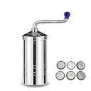 SR Stainless Steel Kitchen Press with 6 Jali Sev Sancha Machine | Murukku Machine | Bhujiya Maker | Noodles | Namkeen | Chakali Maker | Gathiya Maker (SEV Sancha)