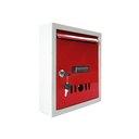 StayHappy All-in-One Multipurpose Rainproof Complaint Box | Suggestion - Letter - Mailbox for Home Gate | Complaint Box for Office | Post Box for Gate Home | Waterproof with Secure Lock (Red Color)