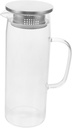 Alipis Glass Juice Pitcher with Filter Lid Capacity Borosilicate Glass Kettle for Iced Tea Juice Water and Beverages Clear Design for Refrigerator Use Capacity