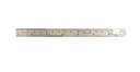 Kristeel Shinwa 6" 150 mm Rigid English Metric Satin Chrome Stainless Steel Machinist Engineer Ruler / Rule with Conversion Table Model 401 A5