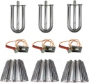 SN2461 (3-Pack) SA2461(3-Pack) 16GA Stainless Steel Heat Plate Burner and Electrode Replacement for American Outdoor Grill 24NB, 24NG, 24NP, 24PC, 36NB, 36PC and Dyna-Glo DCP480CSP