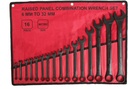 16 Piece Metric Combination Wrench Set 6mm to 32mm Metric Wrench Set with Roll Up Pouch