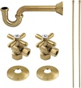 Kingston Brass KPK107P Trimscape Plumbing Supply Kit Combo, Brushed Brass