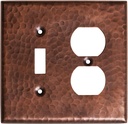 Monarch Pure Copper Hammered Single Switch / Duplex Wall Plate / Switch Plate
