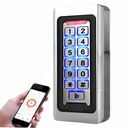 WiFi Smart Garage Door Opener Keypad, IP68 Waterproof Metal Wireless Door Access Control System, Wireless Gate Buzzer Entry System with Backlight Multiple Unlocking Options for Garage Gate