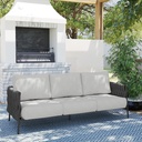 East Oak Outdoor Patio 3 - Seat Sofa with Extra Thick Cushions, Quick Assembly, Premium Olefin Material, Strong Steel Frame, Stylish & Durable for Garden/Backyard