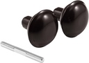 Prime-Line E 2499 Vintage Style Door Knobs with Classic Bronze Finish, 2-1/4 In. Outside Diameter (6 Sets)