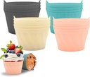 VolksRose Ramekins for Air Fryer, Air Fryer Egg Moulds, 16 PCS Silicone Muffin Cases Muffin Trays