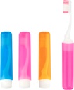 Travel Toothbrush Set - 3PCS Mini Soft Portable Toothbrushes With Covers, Small Folding Individually Wrapped for Camping and Home