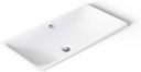 KOHLER K-20212-0 Bathroom Sinkiron Plains large Rectangular Basin., White