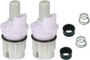RP1740 faucet stem repair kit replacement compatible with two handle faucet plus RP4993 seat & spring – 2 Pack