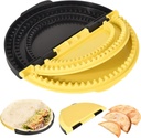 3-in-1 Tortilla Sealer and Quesadilla Maker for 10"+8"+6" Wraps | Adjustable & Detachable Crimper for Burritos, Tacos, Dumplings, Calzone, Sandwich | Dishwasher Safe