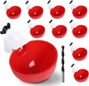 10PCS Chicken Waterer Cups, 3rd Generation DIY Large Automatic Chicken Water Feeder Cup, Tee Fittings Poultry Waterer, Suitable for Chicks, Turkeys, Ducks, Goose, Small Pets with Mounting Hole Opener