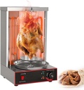 Shawarma Grill Machine, Commercial Kebab Rotisserie Oven featuring Heat Burners & Auto Rotation. Adjustable Temp Control, Stainless Steel Build for Restaurant Use.(Electric 3000W)
