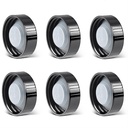 6 Pack 38mm Growler Caps, Beer Bottle caps Compatible with 1/2 Gallon and 1 Gallon Glass Gallon Jugs Replacement, Black