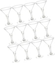 Cocktail Cups Set of 15 Disposable Wine Goblets for Parties Festivals and Special Occasions Drink Container for Desserts and Beverages
