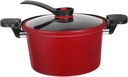 Multifunctional Nonstick Pressure Cooker Pot Double Handle Household Slow Cooker Compatible with Induction and Gas Stove for Soup and Stew Cooking