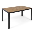 Christopher Knight Home Dining Table, Teak Finish + Black