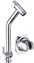 G-Promise Metal Shower Diverter, Handheld Holder Included, 3-Way Diverter for Handheld and Fixed Shower Head ∣3-Settings Universal Bathing System Replacement Part (Chrome)