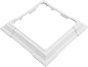 WEATHERABLES Adjustable Vinyl Skirt - Weatherproof Premium Vinyl with Easy Installation on Patios, Porches, Mailbox Posts, or Fence Posts (White)
