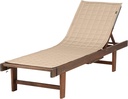 Classic Accessories Montlake Water-Resistant 80 Inch Patio Chaise Lounge Slipcover, Antique Beige, Patio Furniture Covers