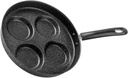Non-stick Four-hole Omelette Pan Pancake Waffle Egg Cooker Easy to Clean
