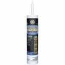 GE Supreme Paintable Silicone Caulk for Window & Door, White, 9.5 fl oz Cartridge, 1 Pack - 100% Waterproof Silicone Sealant, 7X Stronger Adhesion, Freeze & Sun Proof