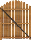 6' Telescopic Gate Brace,Extends from 40 to 76 Inches Adjustable Steel Anti Sag Gate Kit for Outdoor Yard Wooden Fence Gates