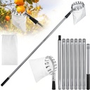 Fruit Picker Pole with Basket Telescoping, 11.5FT Adjustable Fruits Picker Tool with Lightweight Stainless Steel Pole and Big Non Woven Basket Fruits Catcher Tree Picker for Apples Mango Lemon Orange
