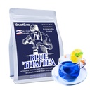 KLEVERKLOVER Blue Thai Tea Blend - Traditional Loose Leaf Assam Black Tea with Butterfly Pea Flower - Authentic Thai Taste - Perfect for Hot & Iced Tea, Boba & Lattes | No Food Dye | 7.05 Oz