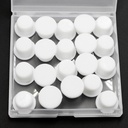 20 Pcs 14.1 mm/0.56 in Silicone Rubber Plug for 13 mm Round Holes, Waterproof T Type Rubber Stoppers, Soft Flexible Bottle Seal Tube Pipe End Cap Inserts Bathtub Jet Cover, White