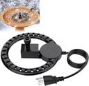Bird Bath Heater with Water Pump for Outdoors in Winter, 50W Thermostatic Controlled Auto Shut Off Birdbaths Deicer, Birdbath Heater with 5.9ft Cord in Black for Outdoor Birdbath