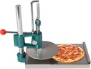 Stainless Steel Pizza Dough Press Manual Household 0.2" Thick Disc Bread Pastry Press Maker Commercial Chapati Sheet Pizza Crust Forming Machine(7.9in) for Hand Pies, Meatloaf, Pizza Crusts