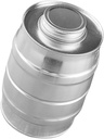 HEALLILY Creative Wine Shaped Tinplate Coffee Canister Built Air Valve for Storing Ground Coffee Tea Sugar and Flour Airtight Storage