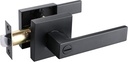 NEWBANG Bed&Bathroom Door Lever Handle Lock Matte Black Finish-Heavy Duty Door Lock Handle for Privacy,HTL01-BM-BK-CS-1P