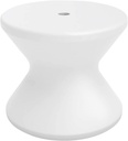 Ledge Lounger in-Pool Side Table with Umbrella Hole (White)