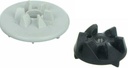 Mixer Grinder Jar & Motor Coupler (D-Hole) Light Grey