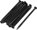 uxcell Hardware Nails 4-inch Length Carbon Steel Point Tip Wall Cement Nail Black 10pcs