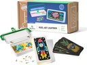 KiwiCo Pixel Art Kit for Kids 5-8 Years Old | DIY Arts & Crafts Lightbox with Reusable Templates, Illuminated Designs & 20+ Pixel Art Creations | Travel-Friendly Gift for Boys & Girls