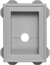 Builders Edge 130130003016 Wrap Around Utility Block 016, Gray