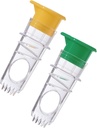 Lemon Squeezer,Screw-Top Lemon Squeezer, Manual Juice Extractor with Built-In Filter, Portable Lemon Juicer For Cocktails Drinks And Cooking(2PCS Yellow+Green)
